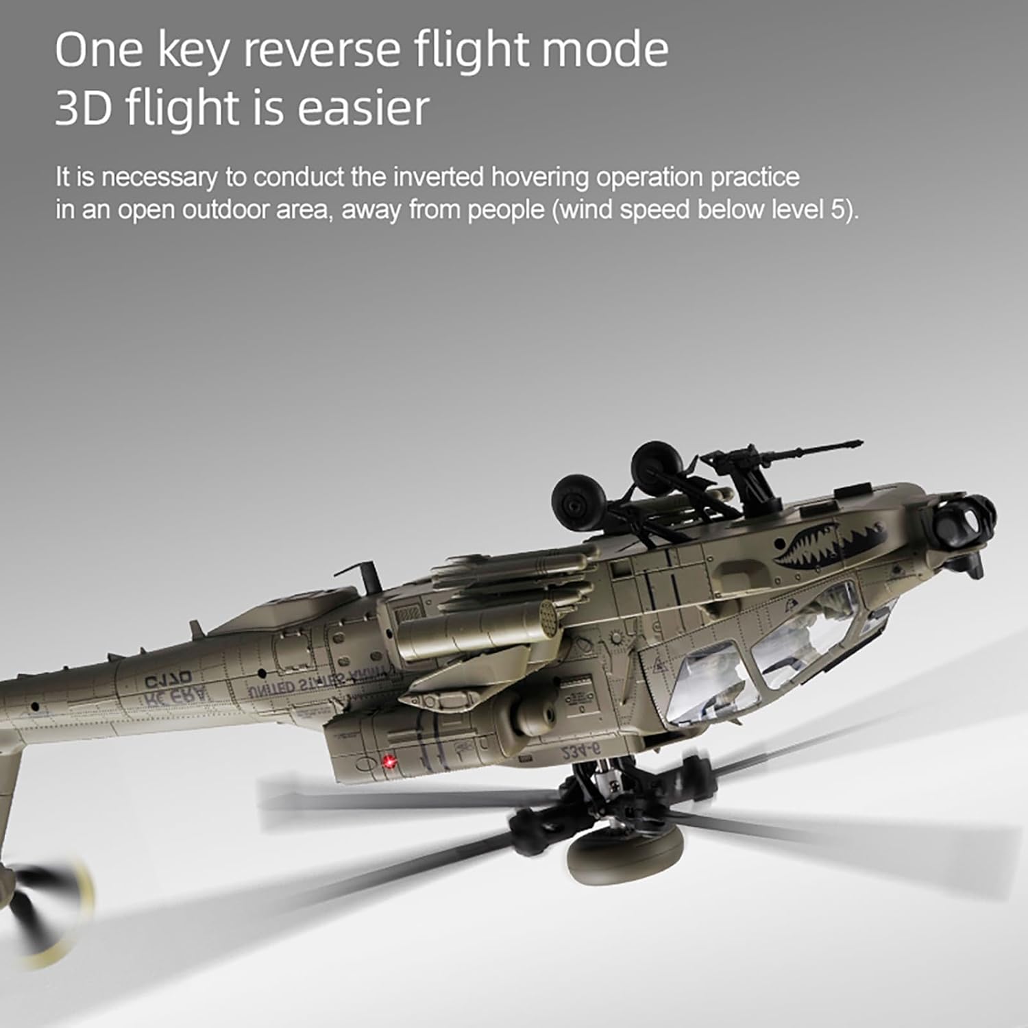 Drone Rc Bolide - 310MM 6CH C170 AH-64D Remote Control