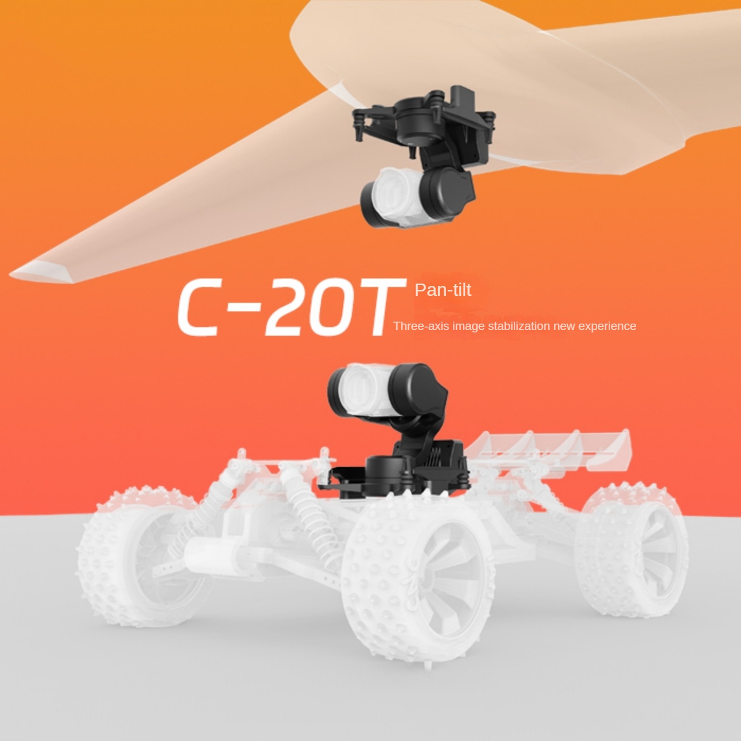 Drone Rc Fpv Pro - NCZOBOE C-20T 3-Axis O4 FPV Gimbal