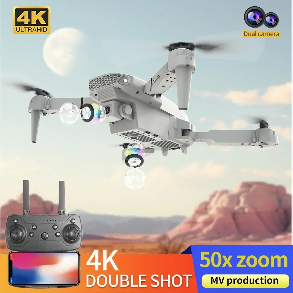 4K HD Camera E88 Mini Drone Wi - Drone Pro Rc Ufo 评论和价格