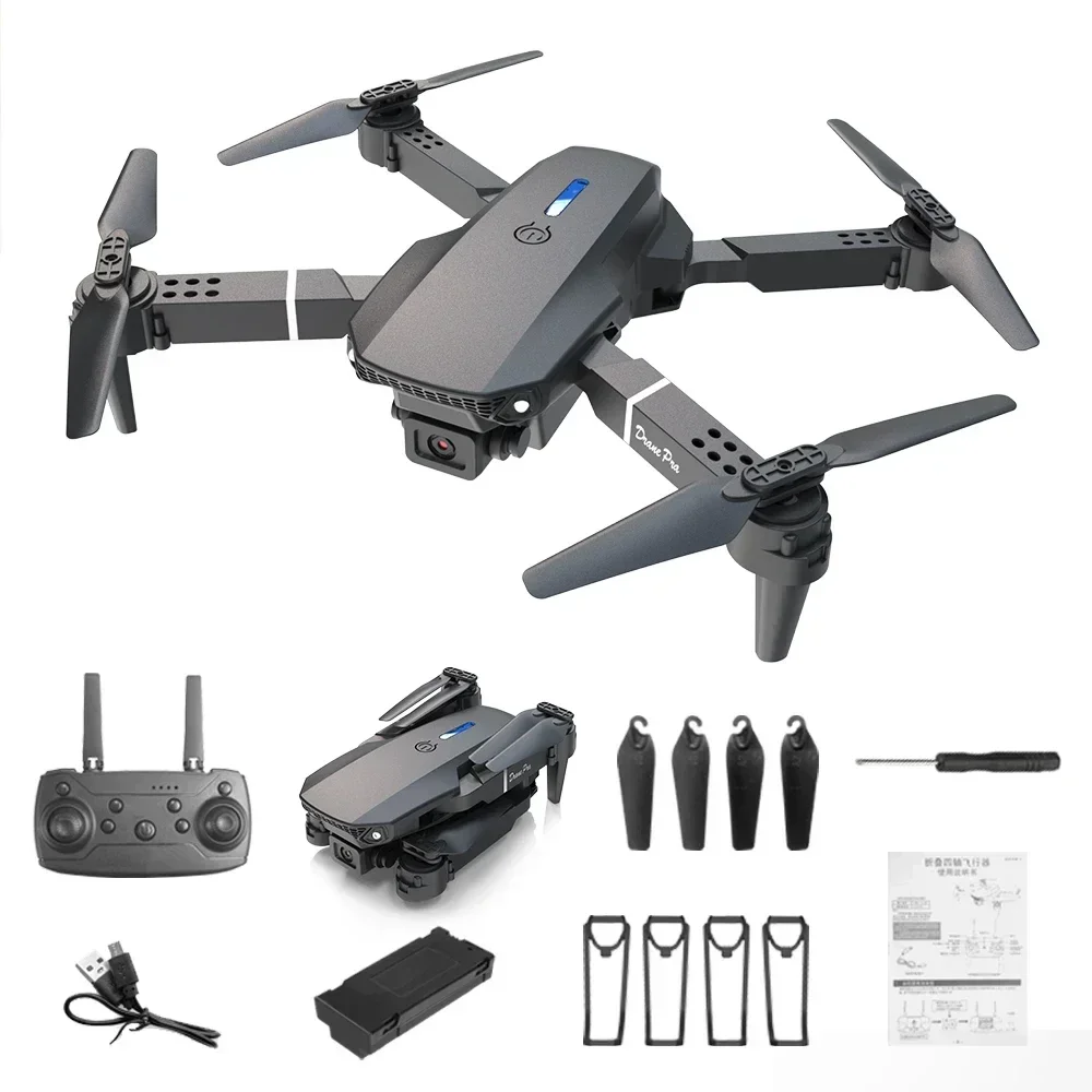 4K HD Camera E88 Mini Drone Wi - Drone Pro Rc Ufo 评论和价格