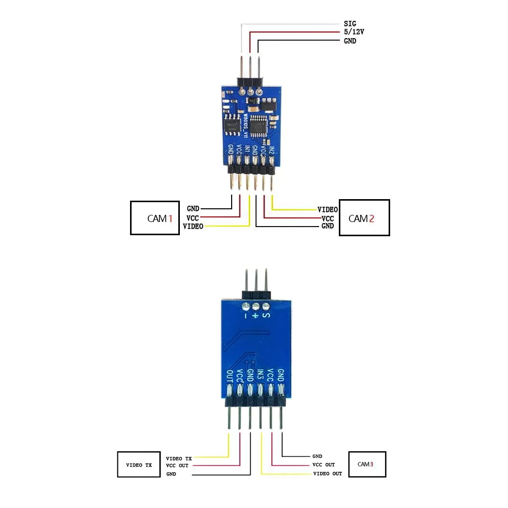 5.8G 3 Channel Video Switcher  - Drone Rc With Camera 评论和价格