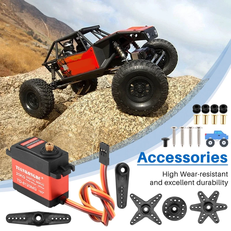 TD-8120MG Waterproof Metal Gea - Rc Car Servo 评论和价格