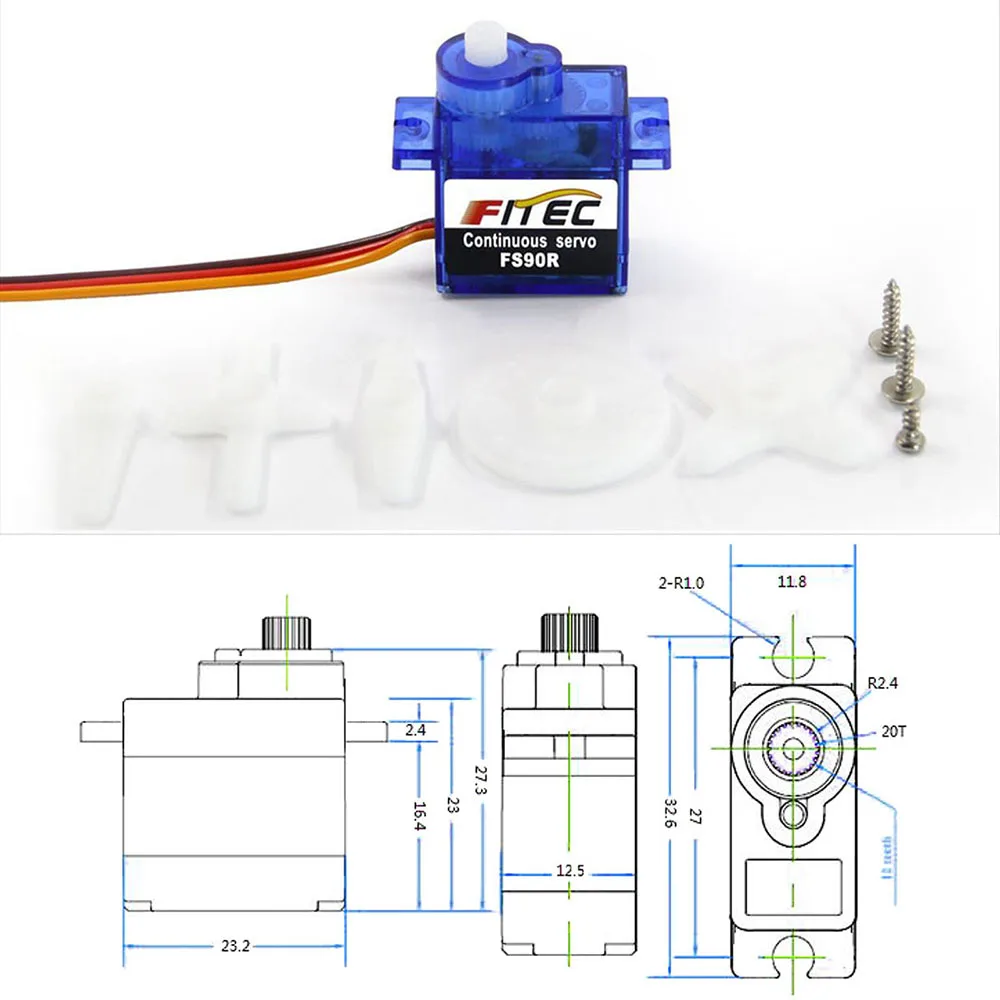 Feetech Mini FS90R Micro Servo - Rc Car Servo 评论和价格