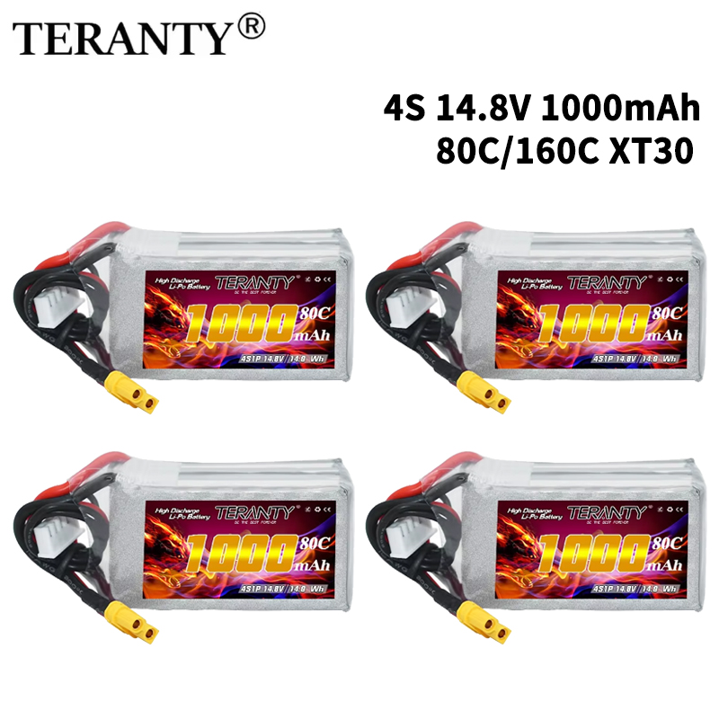 TERANTY 4S 1000mAh 14.8V 80C/1 - Drone Lipo Battery 评论和价格