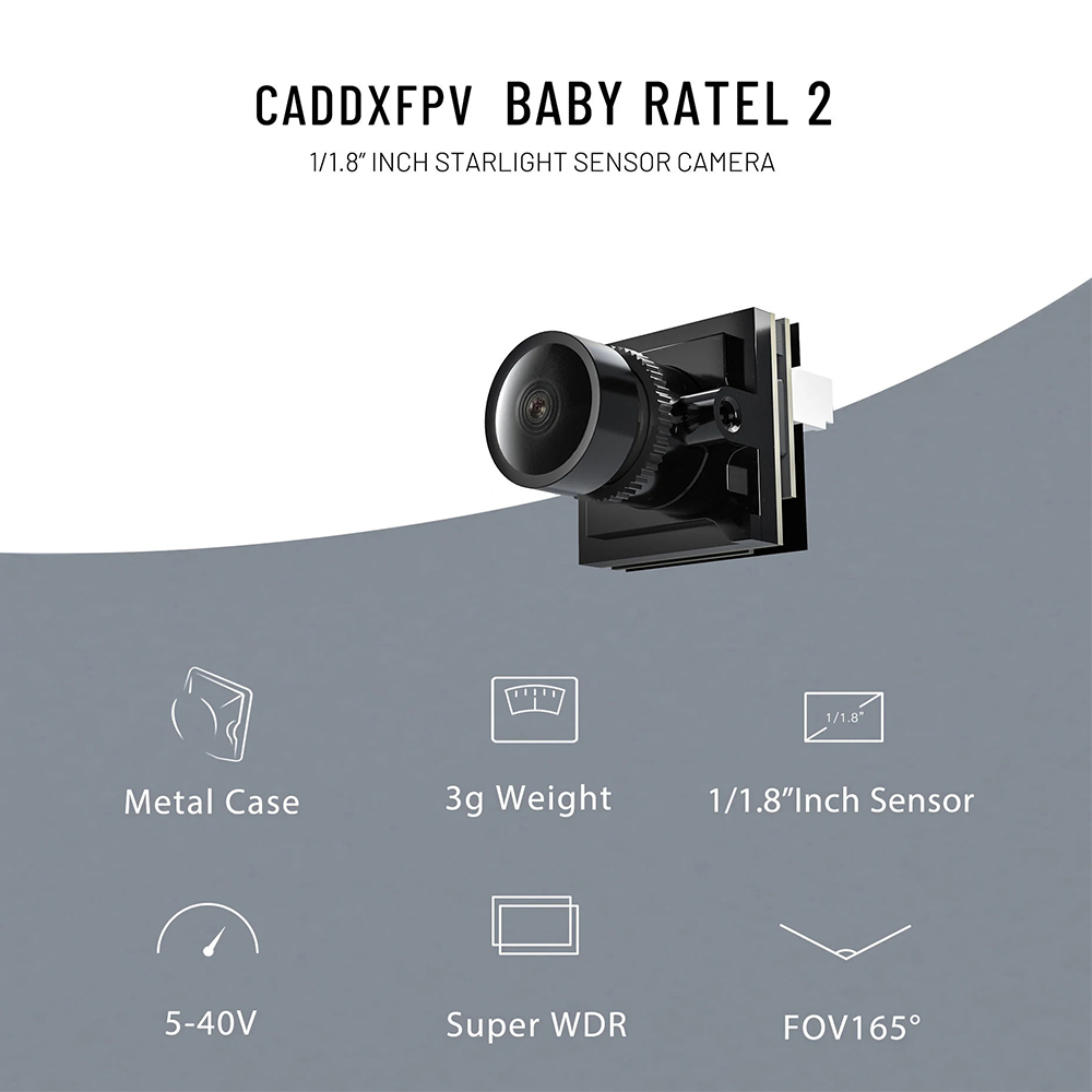 CADDX Micro FPV Camera Ratel 2 - Drone Rc With Camera 评论和价格