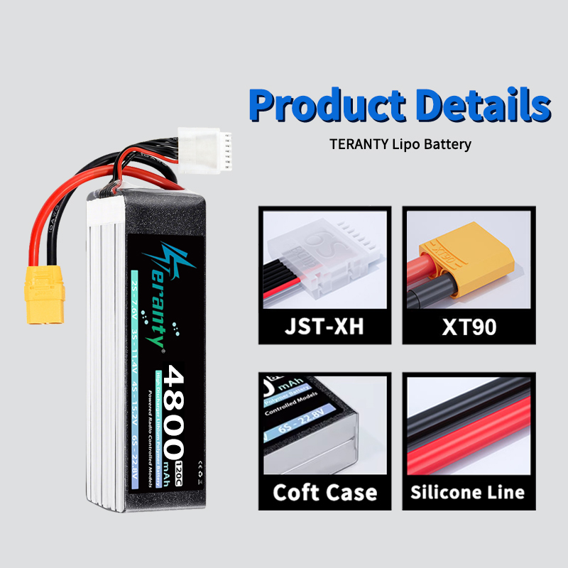 TERANTY 6S 4800mAh Lipo Batter - Drone Lipo Battery 评论和价格