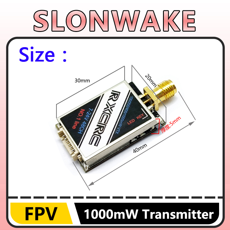 SLONWAKE  5.8G 48CH 1W VTX 100 - Drone Rc With Camera 评论和价格