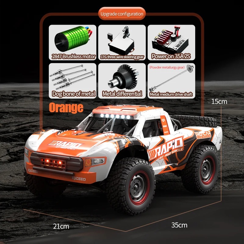JJRC Q130 1:16 70KM/H 4WD RC C - Drone Bike Rc 评论和价格