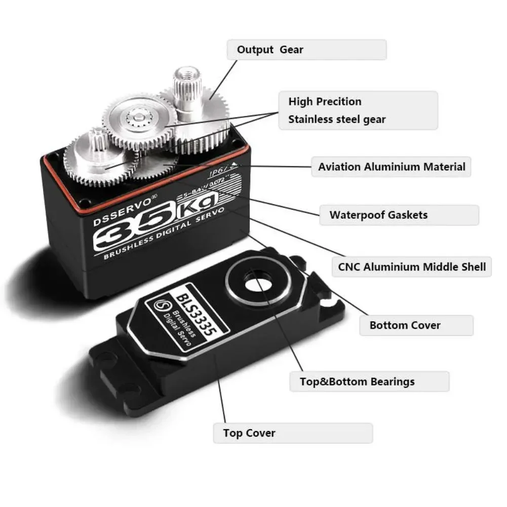 35KG BLS3335 Digital Servo Mot - Rc Car Servo 评论和价格