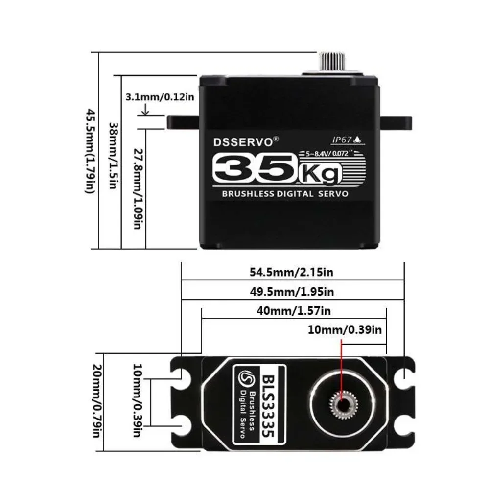 35KG BLS3335 Digital Servo Mot - Rc Car Servo 评论和价格