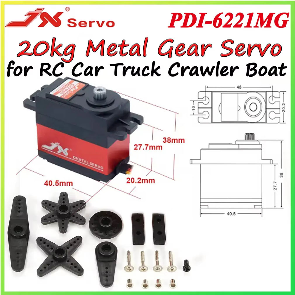 JX PDI-6221MG 20KG Metal Gear  - Rc Car Servo 评论和价格