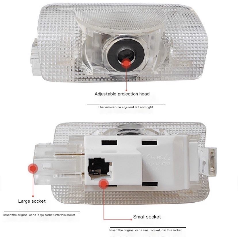 2Pcs LED Projector Lamp Car Do - Drone Rc Bolide 评论和价格