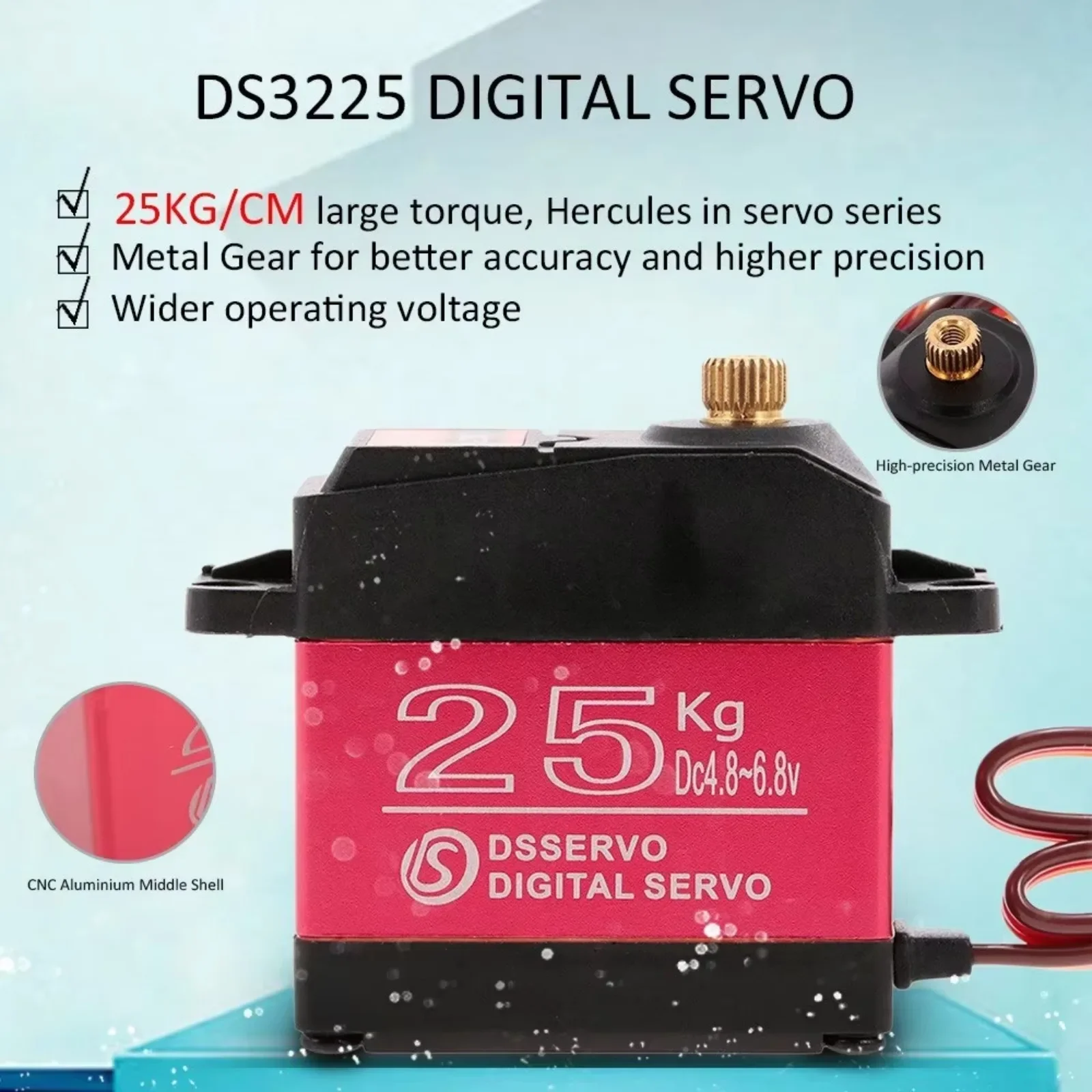 4PCS DS3225 25Kg RC Digital Se - Rc Car Servo 评论和价格